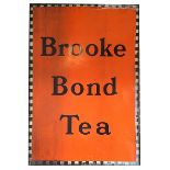 A large vintage 'Brooke Bond Tea' enamelled advertising sign