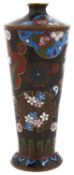 A fine Japanese cloisonné enamelled vase, Meji period