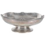 A 20th century silver pedestal dish, hallmarked Birmingham