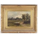 Abraham Hulk Jnr (1851-1922) 'Near Shere Surrey' oil on canvas