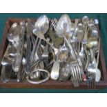 PARCEL OF SILVER PLATED FLATWARE