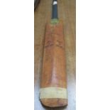 VINTAGE CRICKET BAT WITH SIGNATURES