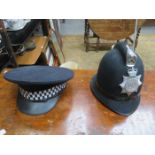 TWO POLICE HATS