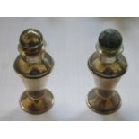 PAIR OF HALLMARKED SILVER SHAKERS