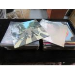 LARGE QUANTITY OF VARIOUS VINYL RECORDS INCLUDING THE BEATLES, ETC.