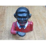 PAINTED CAST METAL VINTAGE CHARACTER MONEY BANK