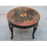 SMALL CIRCULAR LACQUERED COFFEE TABLE