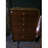 CHEST OF FIVE DRAWERS