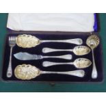 CASED SILVER PLATED FLATWARE SET