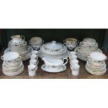 PARCEL OF ROYAL DOULTON LARCHMONT DINNERWARE,