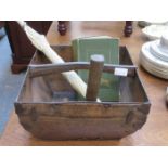VINTAGE FRUIT BOX AND OTHER SUNDRIES