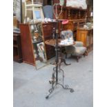 VICTORIAN CAST IRON STANDARD LAMP