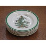 SET OF EIGHT SPODE CHRISTMAS PLATES