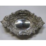 SMALL HALLMARKED SILVER PIERCE WORK SHALLOW DISH