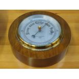 NEGRETTI & ZAMBRA WOODEN CASED WALL BAROMETER