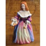 LAWTON STUDIO GLAZED CERAMIC FIGURE- NELL GWYN