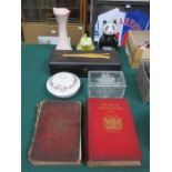 MIXED LOT INCLUDING LACQUERED BOX,