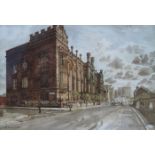 FRANK GREEN, FRAMED WATERCOLOUR- THE LIVERPOOL COLLEGIATE,