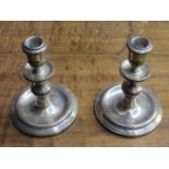 PAIR OF HALLMARKED SILVER CANDLESTICKS,