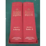 TWO VOLUMES OF BURKES PEERAGE,