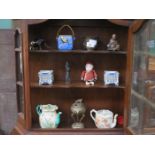 MIXED LOT OF ORIENTAL SUNDRIES INCLUDING DOLL, CERAMICS AND INCENSE BURNER, ETC.