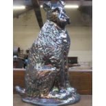 CAST METAL DOG FORM DOOR STOP