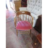 CAPTAINS STYLE OAK ARMCHAIR