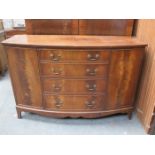 REPRODUCTION BOW FRONTED SIDEBOARD