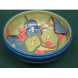 CLARICE CLIFF BIZARRE FANTASQUE HANDPAINTED CERAMIC BOWL