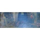 GILT FRAMED VICTORIAN OIL ON CANVAS DEPICTING A STABLE SCENE, SIGNED TO BOTTOM LEFT (INDISTINCT),