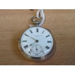 J H WILKINSON HALLMARKED SILVER POCKET WATCH