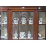 PAIR OF MEISSEN SHOE FORM POSY VASES AND OTHER CONTINENTAL VASES PLUS A PAIR OF ELEPHANT BOOKENDS