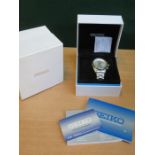 BOXED SEIKO GENTS WRISTWATCH