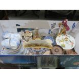 MIXED LOT OF VARIOUS SUNDRY CERAMICS INCLUDING ROYAL DOULTON BISCUIT BARREL,