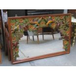 HEAVILY CARVED DECORATIVE RECTANGULAR WALL MIRROR