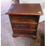 REPRODUCTION TWO DRAWER SIDE CABINET AND SINGLE CHAIR