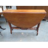 ANTIQUE MAHOGANY SUTHERLAND STYLE TABLE