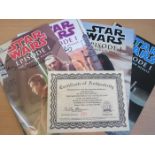 STAR WARS EPISODE 1 THE PHANTOM MENACE #1 - #4 COLLECTION LIMITED EDITION COMICS SIGNED BY AL