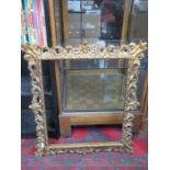 DECORATIVE GILDED PIERCEWORK PHOTO FRAME,