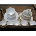 PART ROYAL DOULTON TEAWARE AND PART SHELLEY TEAWARE