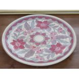 CROWN DUCAL FLORAL DECORATED CERAMIC WALL PLAQUE,