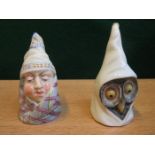 WORCESTER MR CLAUDE CANDLE SNUFFER AND OWL CANDLE SNUFFER (AT FAULT)