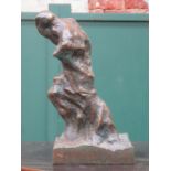DECORATIVE ABSTRACT STYLE SCULPTURE OF A GENT, SIGNED 'GAMES', No 4/25,