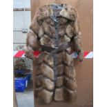 VINTAGE LEATHER AND FUR LADIES COAT