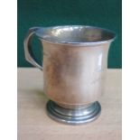 WALKER & HALL SILVER CHRISTENING CUP