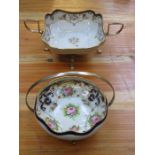 TWO NORITAKE MUFFIN DISHES,