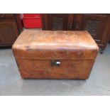 VINTAGE LEATHER SEA CHEST