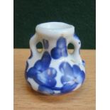 MINIATURE EARLY BLUE AND WHITE DOLL'S HOUSE VASE