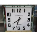 LARGE MODERN MIRRORED WALL CLOCK, LASCELLES,
