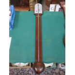 MAHOGANY WALL BAROMETER BY RAPPORT,